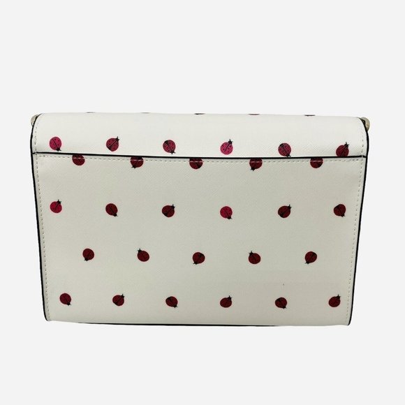 Kate Spade New York Carson Dottie Ladybug Convertible Shoulder Crossbody Purse - Picture 7 of 7